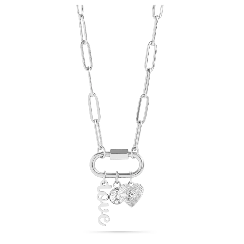 Love Charm Paperclip Necklace