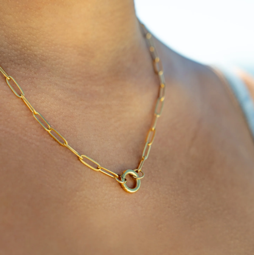 Charm Keeper Paperclip Necklace