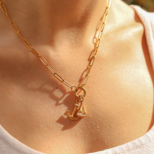 Charm Keeper Paperclip Necklace